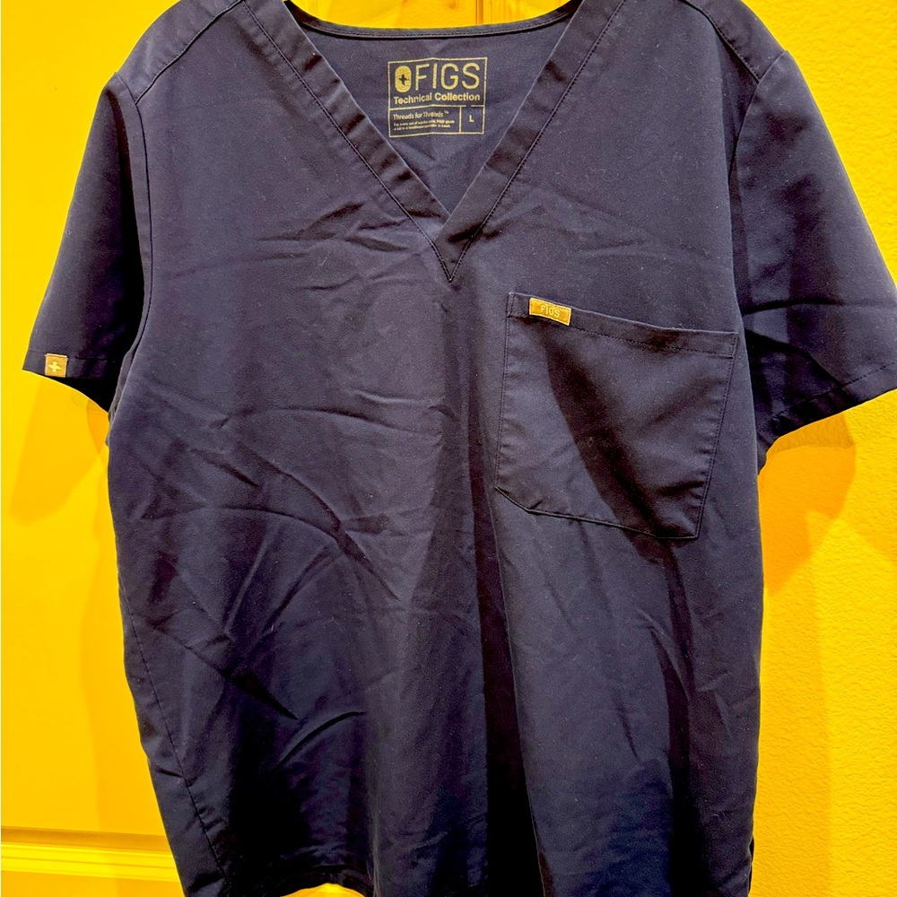 Figs navy Catarina Scrub Top size L